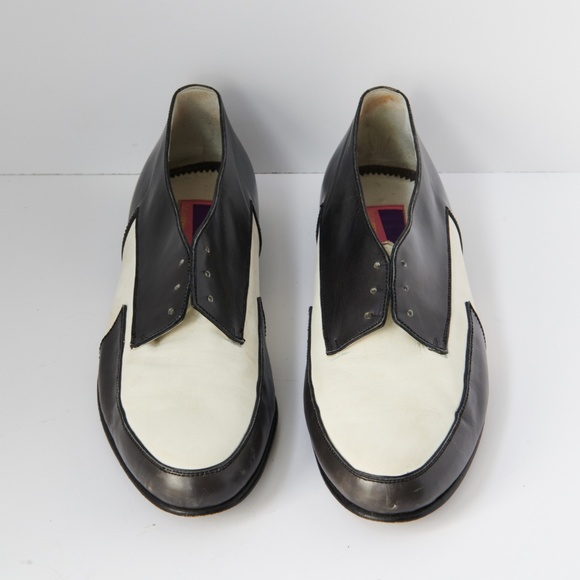 80s - SUSAN BENNIS - WARREN EDWARDS - Shoes - Men\'s - 10.5 - B/W Leather